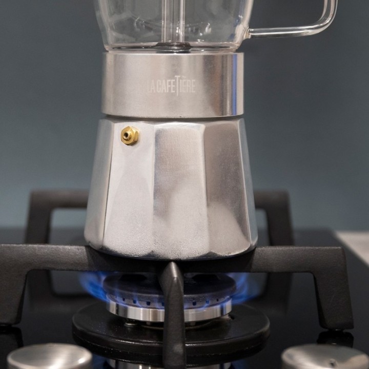 La Cafetière Verona 6 koppar espressokanna i stål