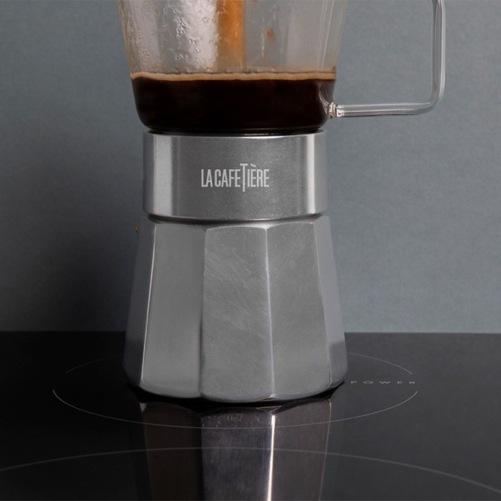 La Cafetière Verona 6 koppar espressokanna i stål