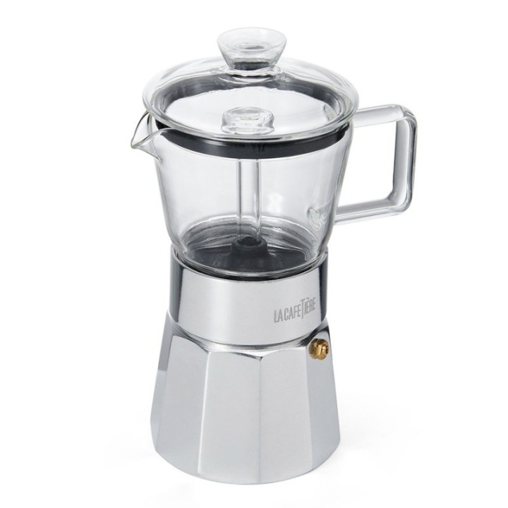 La Cafetière Verona 6 koppar espressokanna i stål