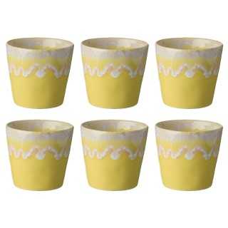 Costa Nova Gres Espressomugg 6 st 0,10L Gul
