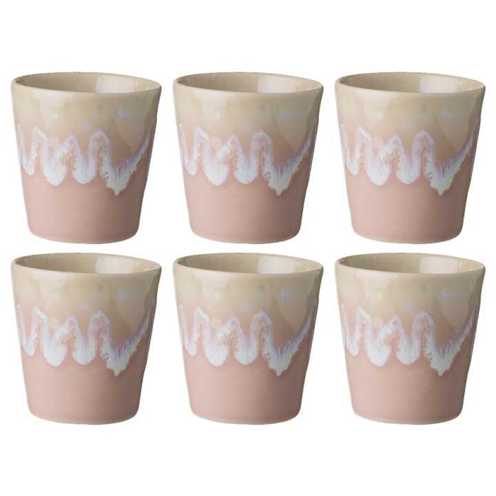 Costa Nova Gres Mugg 6 st 0,21L Rosa