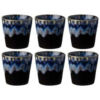 Costa Nova Gres Mugg 6 st 0,21L Svart