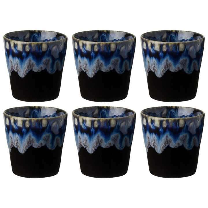 Costa Nova Gres Mugg 6 st 0,21L Svart
