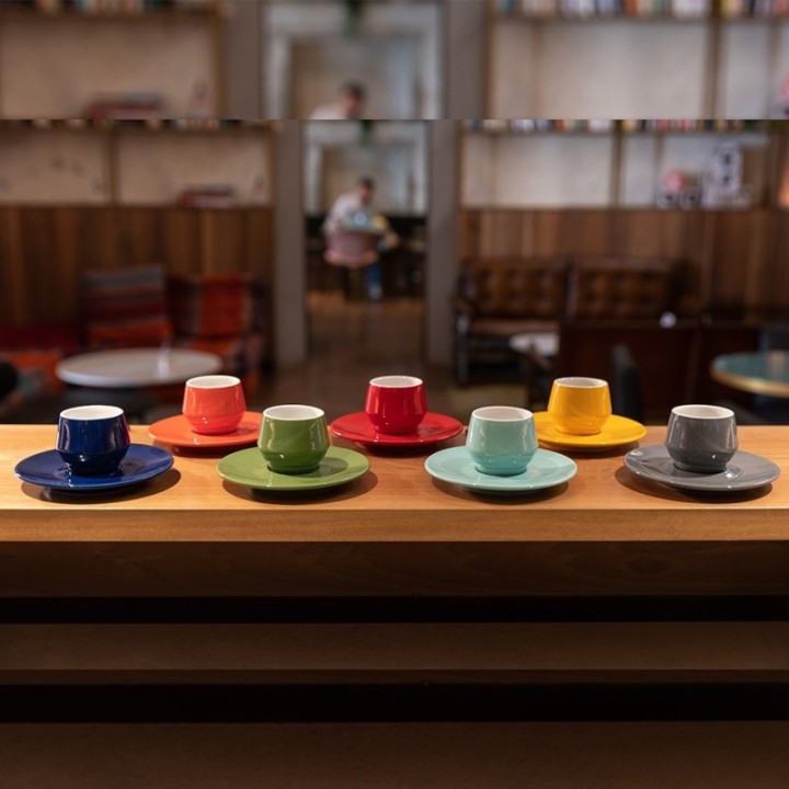 Club House Maniko Espresso med fat marinblå 7 cl 1 st