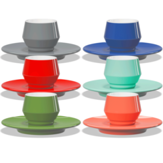 Club House Maniko Espresso med underfat 7 cl 6 st