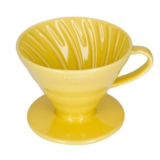 Hario V60-02 Keramisk Dripper Gul 2 Koppar.