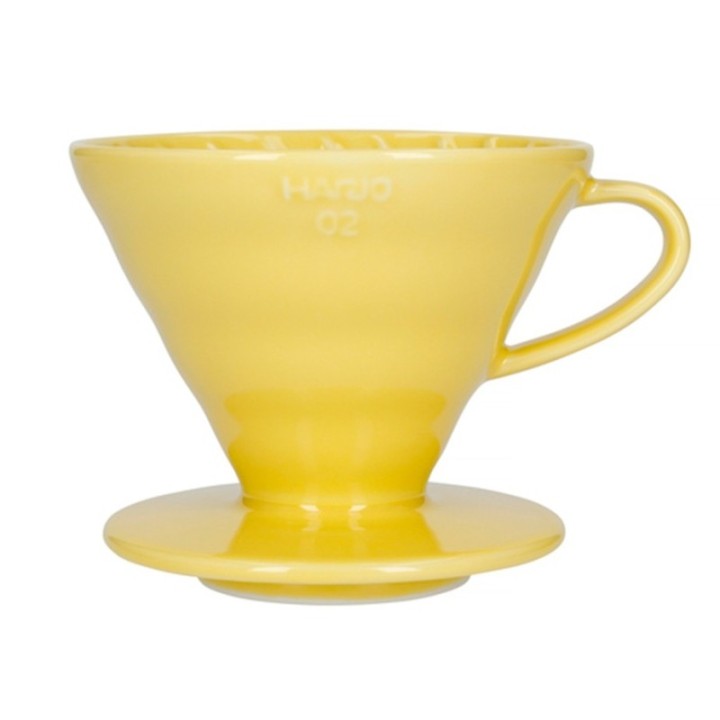 Hario V60-02 Keramisk Dripper Gul 2 Koppar.