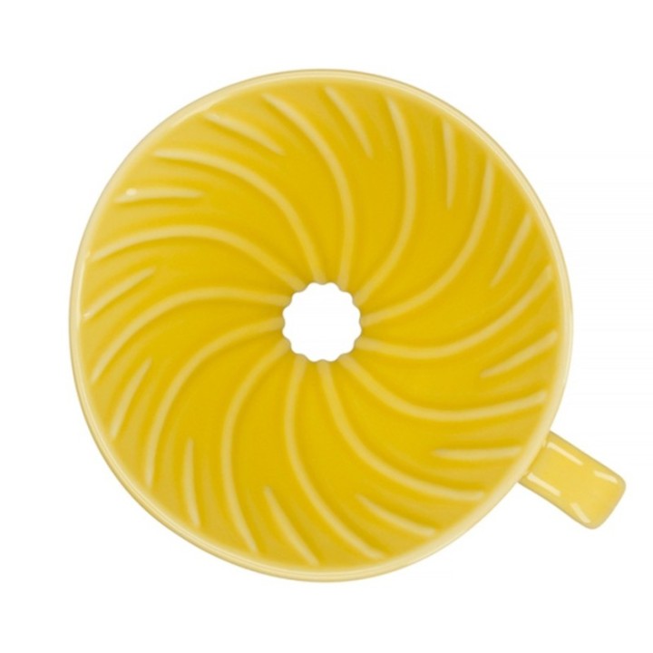 Hario V60-02 Keramisk Dripper Gul 2 Koppar.