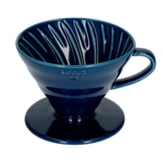 Hario V60-02 Keramisk Dripper Mörkblå 2 koppar