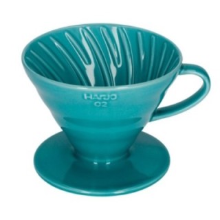 Hario V60-02 Keramisk dripper turkos 2 koppar