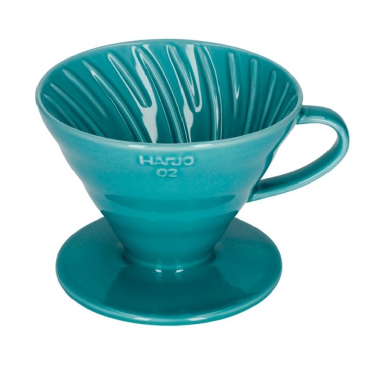 Hario V60-02 Keramisk dripper turkos 2 koppar