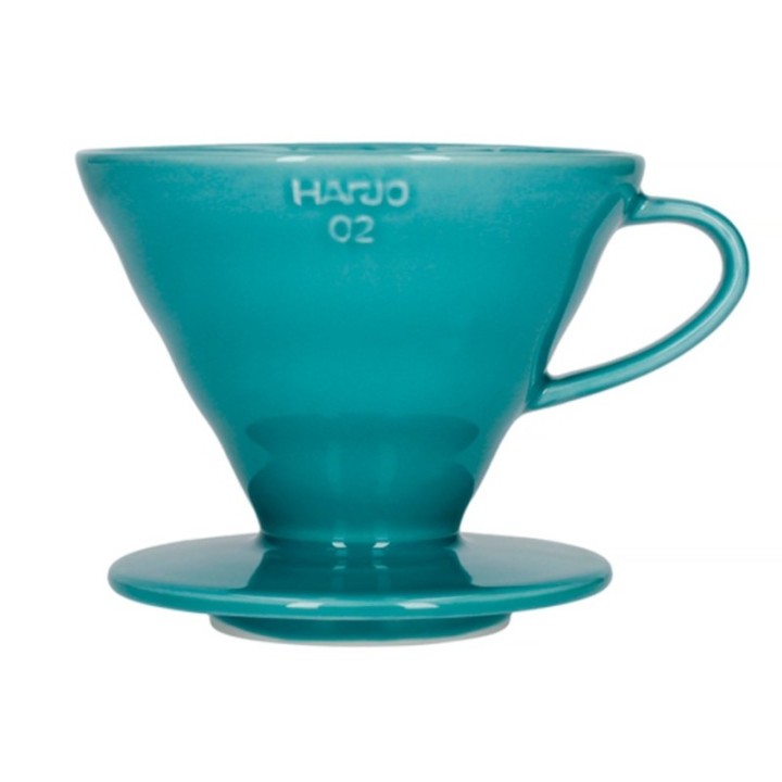 Hario V60-02 Keramisk dripper turkos 2 koppar