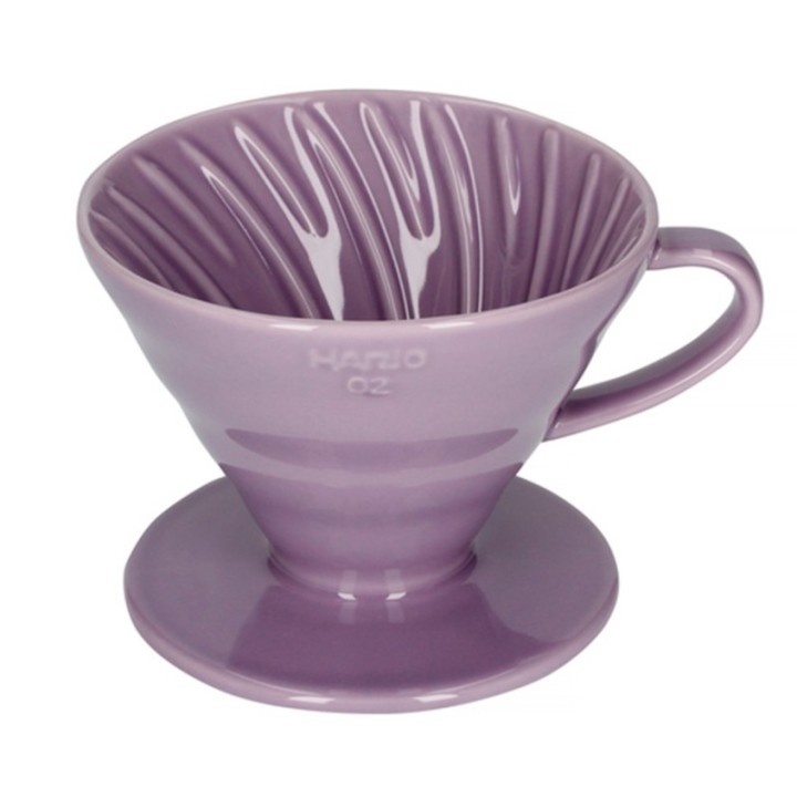 Hario V60-02 Keramisk Dripper Lila 2 koppar