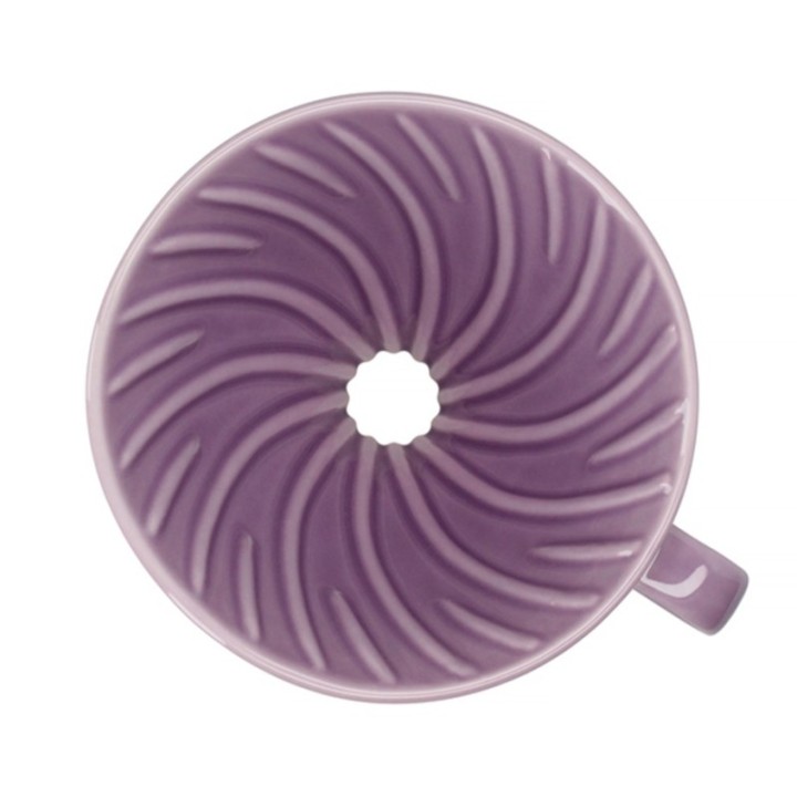 Hario V60-02 Keramisk Dripper Lila 2 koppar