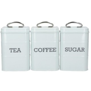 Living Nostalgia Vintage Behållare Blå 3 st