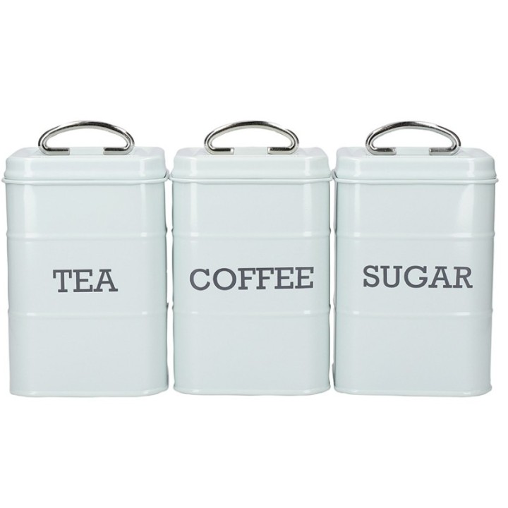 Living Nostalgia Vintage Behållare Blå 3 st