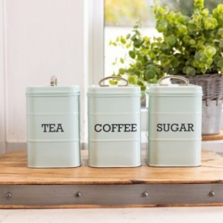 Living Nostalgia Vintage Behållare Blå 3 st