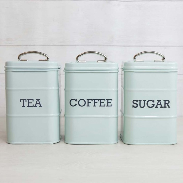 Living Nostalgia Vintage Behållare Blå 3 st