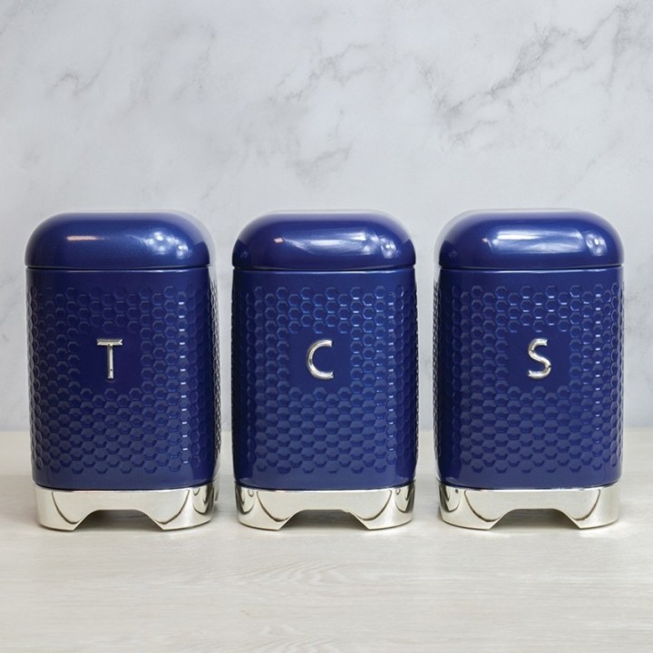 KitchenCraft Lovello Behållare Navy 3 st