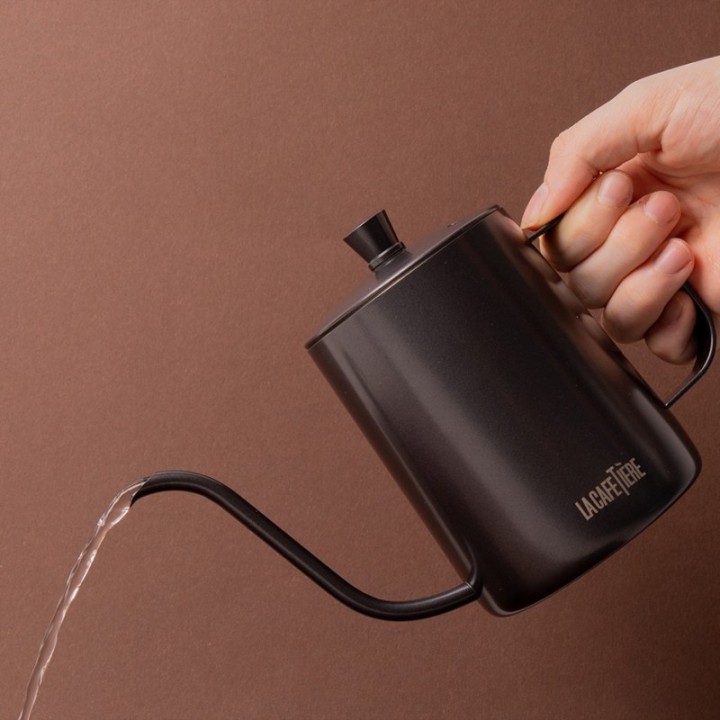 La Cafetière Gooseneck-kanna 0,6 L Svart
