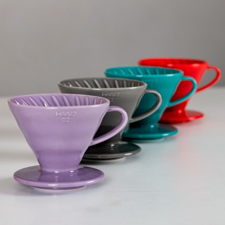 Hario Filterbryggset inkl. V60-02 keramisk dripper 2 koppar & glaskanna 0,4 L