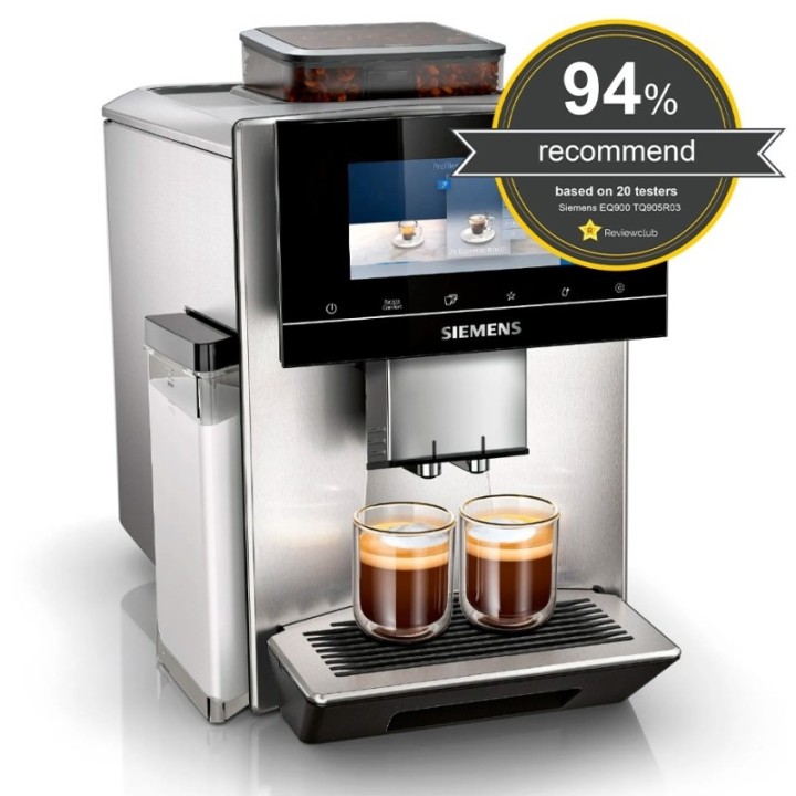 Siemens TQ905R03 EQ900 s500 Espressomaskin inkl. 6kg Rigtig Kaffe