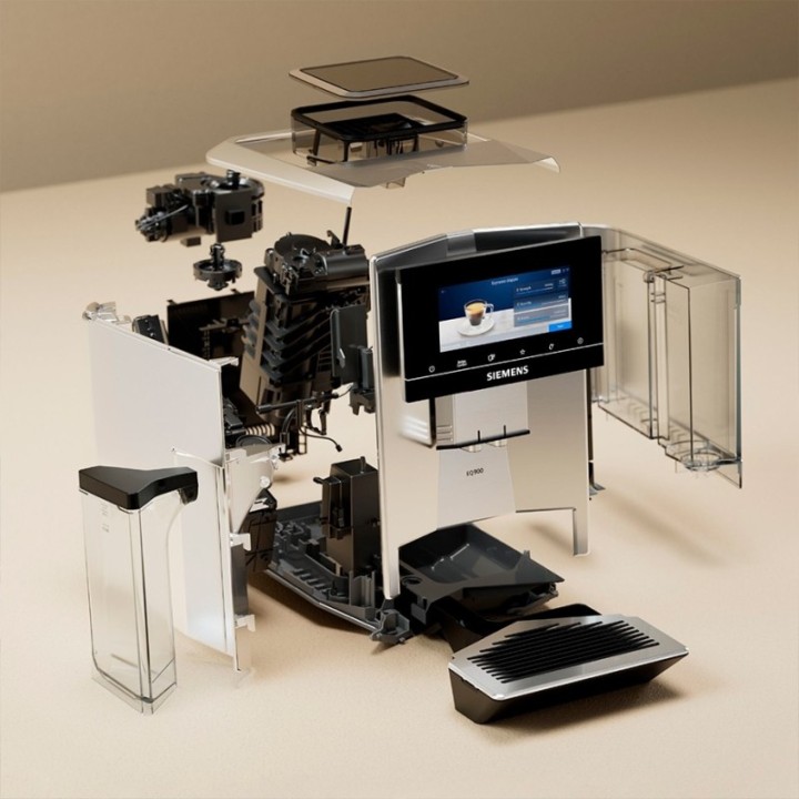 Siemens TQ905R03 EQ900 s500 Espressomaskin inkl. 6kg Rigtig Kaffe