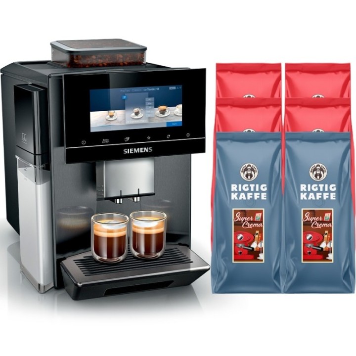 Siemens TQ905RZ5 EQ900 Plus Espressomaskin Inkl. 6kg Rigtig Kaffe