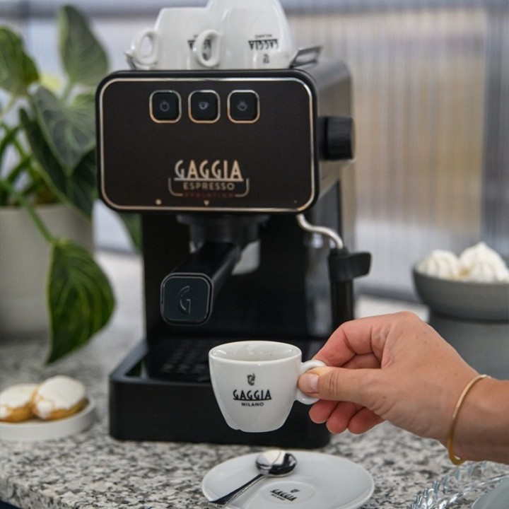 Gaggia Espresso Evolution svart inkl. Club House Maniko Espresso 6 st