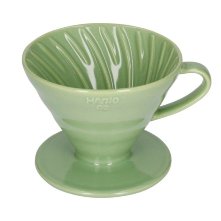 Hario V60-02 Keramik Dripper Smokey Grön 2 koppar.