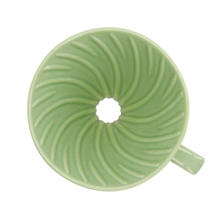 Hario V60-02 Keramik Dripper Smokey Grön 2 koppar.