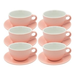 Club House Tulipano Latte med fat matt rosa 30 cl 6 st