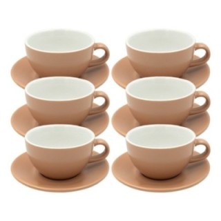 Club House Tulipano Latte med fat matt beige 30 cl 6 st