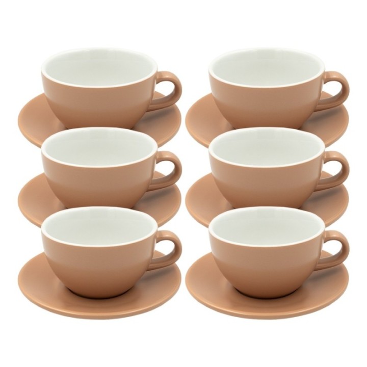 Club House Tulipano Latte med fat matt beige 30 cl 6 st