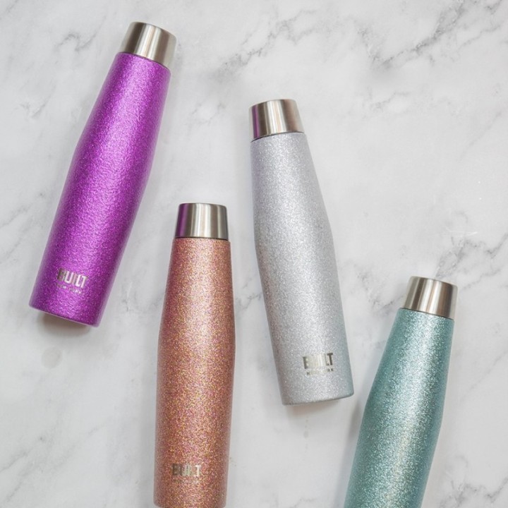 BUILT Apex Termosflaska 0,54 L Lila Glitter