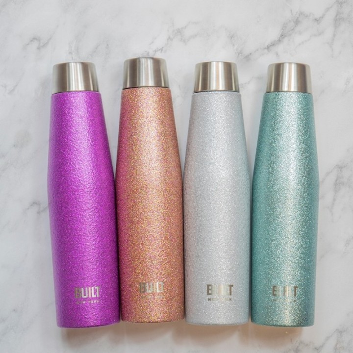 BUILT Apex Termosflaska 0,54 L Lila Glitter