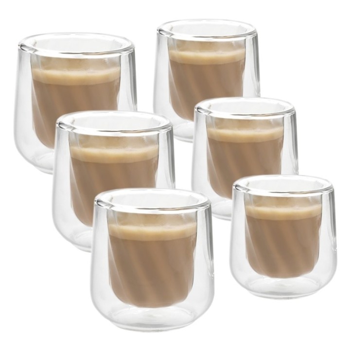 La Cafetière Dubbelväggat cortadoglas 13,5 cl 6 st