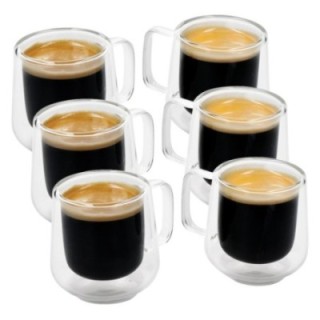 La Cafetière Dubbelväggade espressoglas 10 cl 6 st