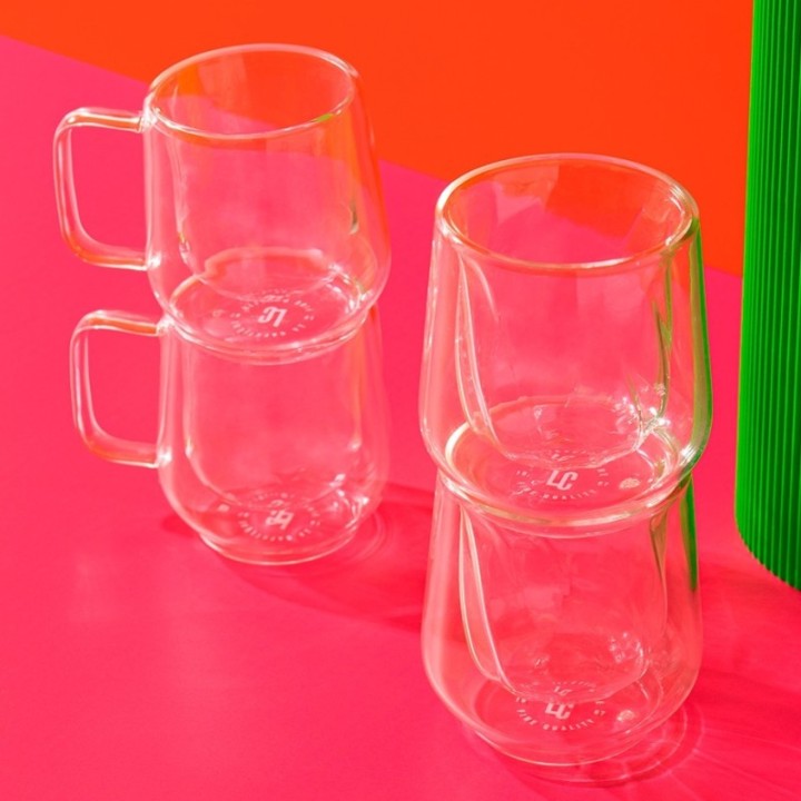 La Cafetière Dubbelväggade espressoglas 10 cl 6 st