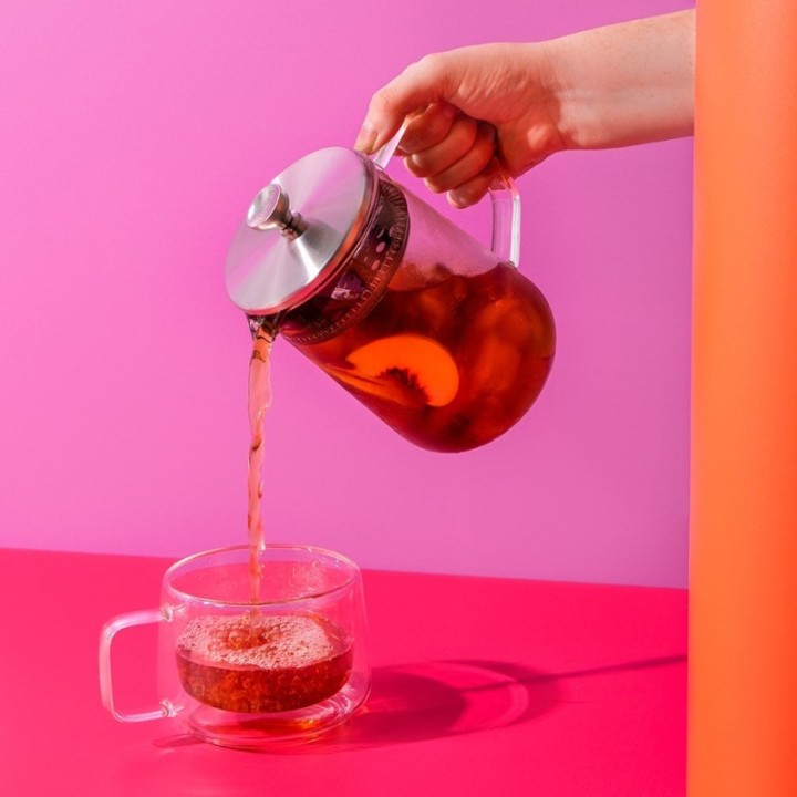 La Cafetière 4 koppar tebryggare stål/glas