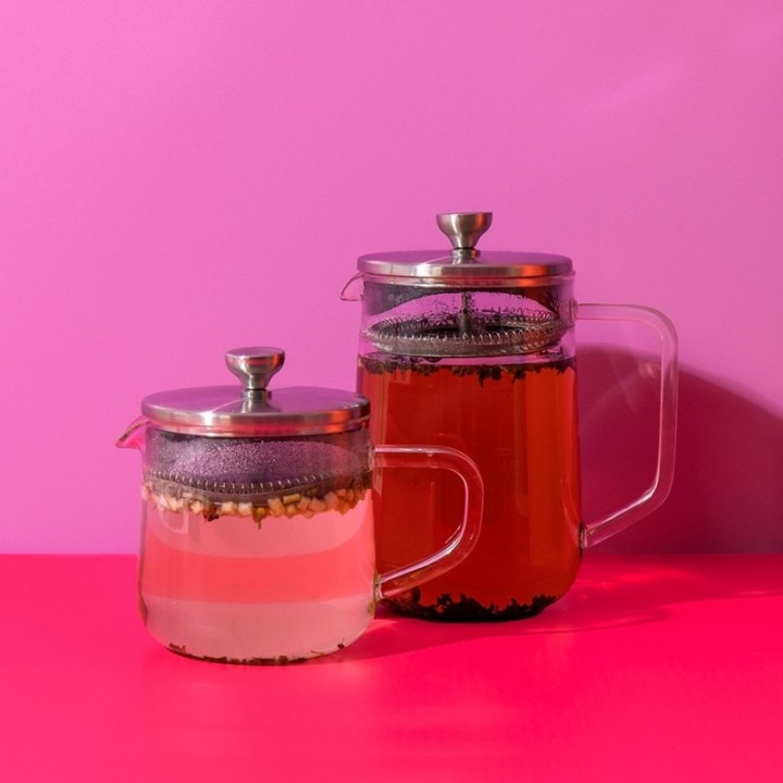 La Cafetière 4 koppar tebryggare stål/glas