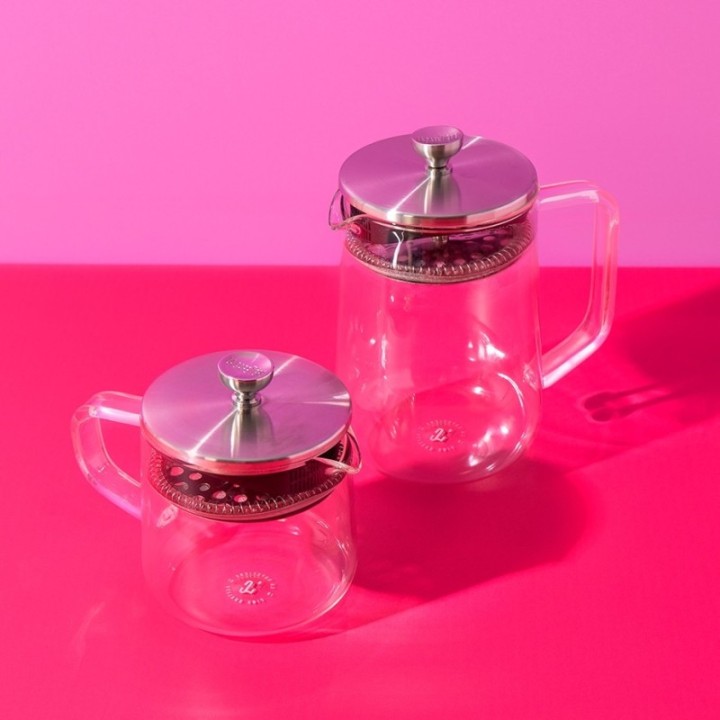 La Cafetière 4 koppar tebryggare stål/glas