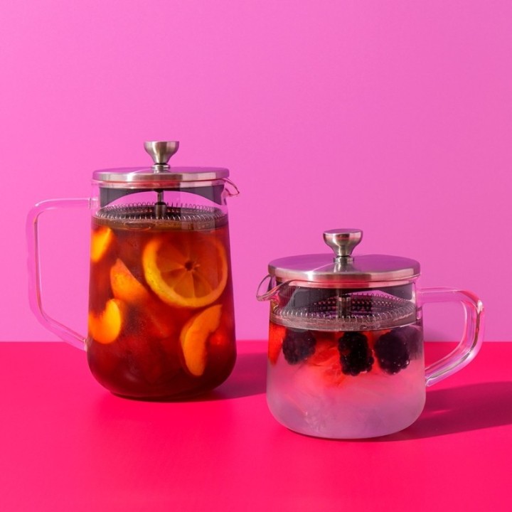 La Cafetière 4 koppar tebryggare stål/glas