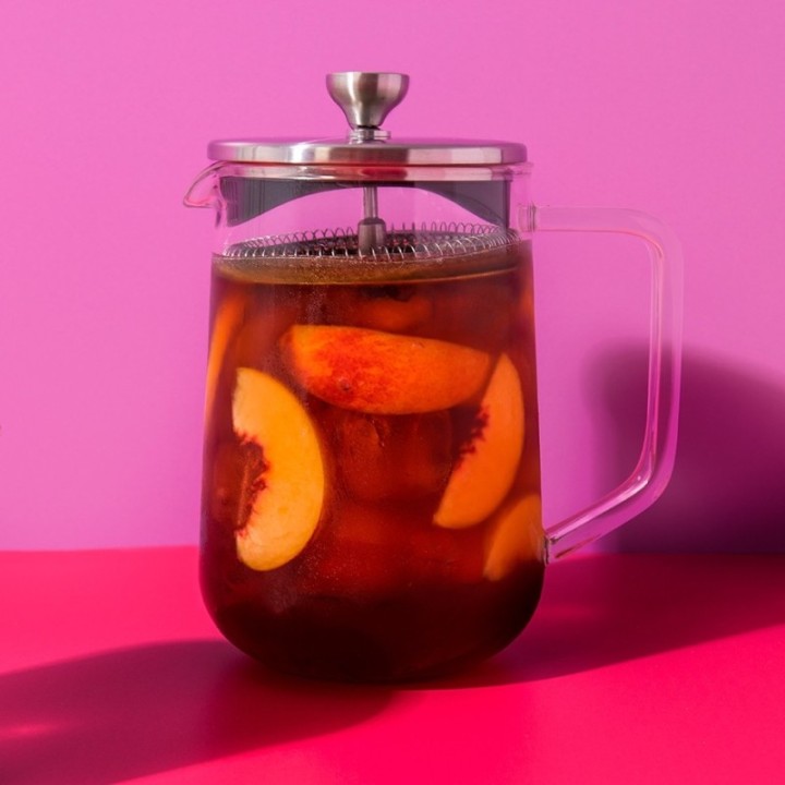 La Cafetière 4 koppar tebryggare stål/glas