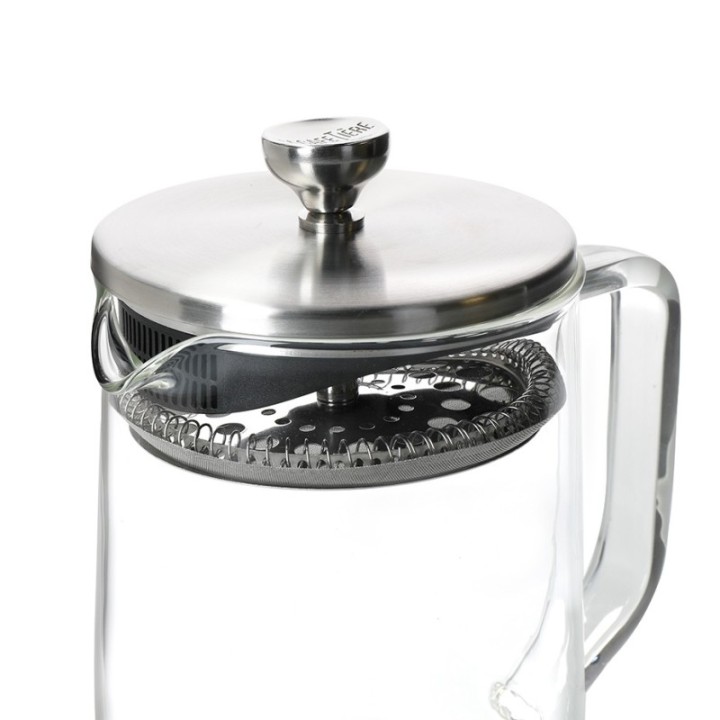 La Cafetière 4 koppar tebryggare stål/glas