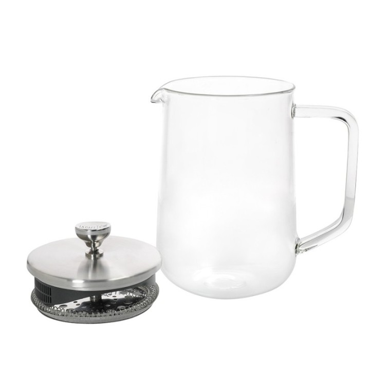 La Cafetière 4 koppar tebryggare stål/glas