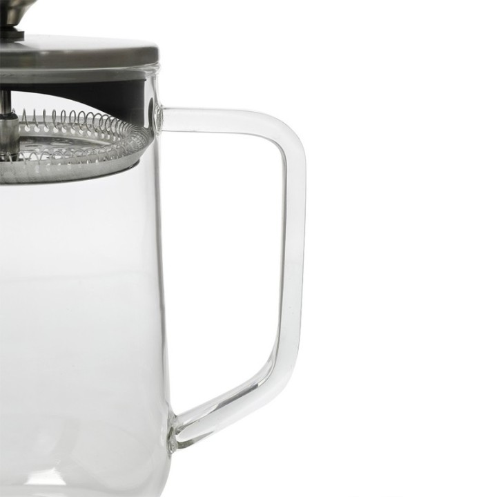 La Cafetière 4 koppar tebryggare stål/glas