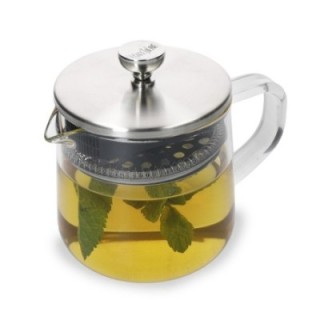 La Cafetière 2-kopps tebryggare stål/glas