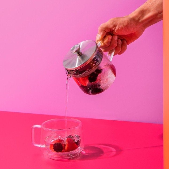 La Cafetière 2-kopps tebryggare stål/glas