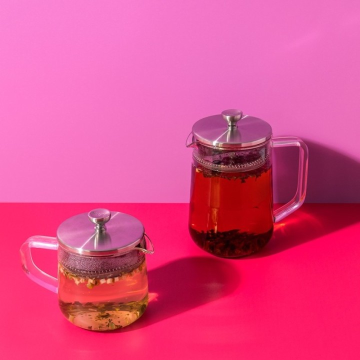 La Cafetière 2-kopps tebryggare stål/glas